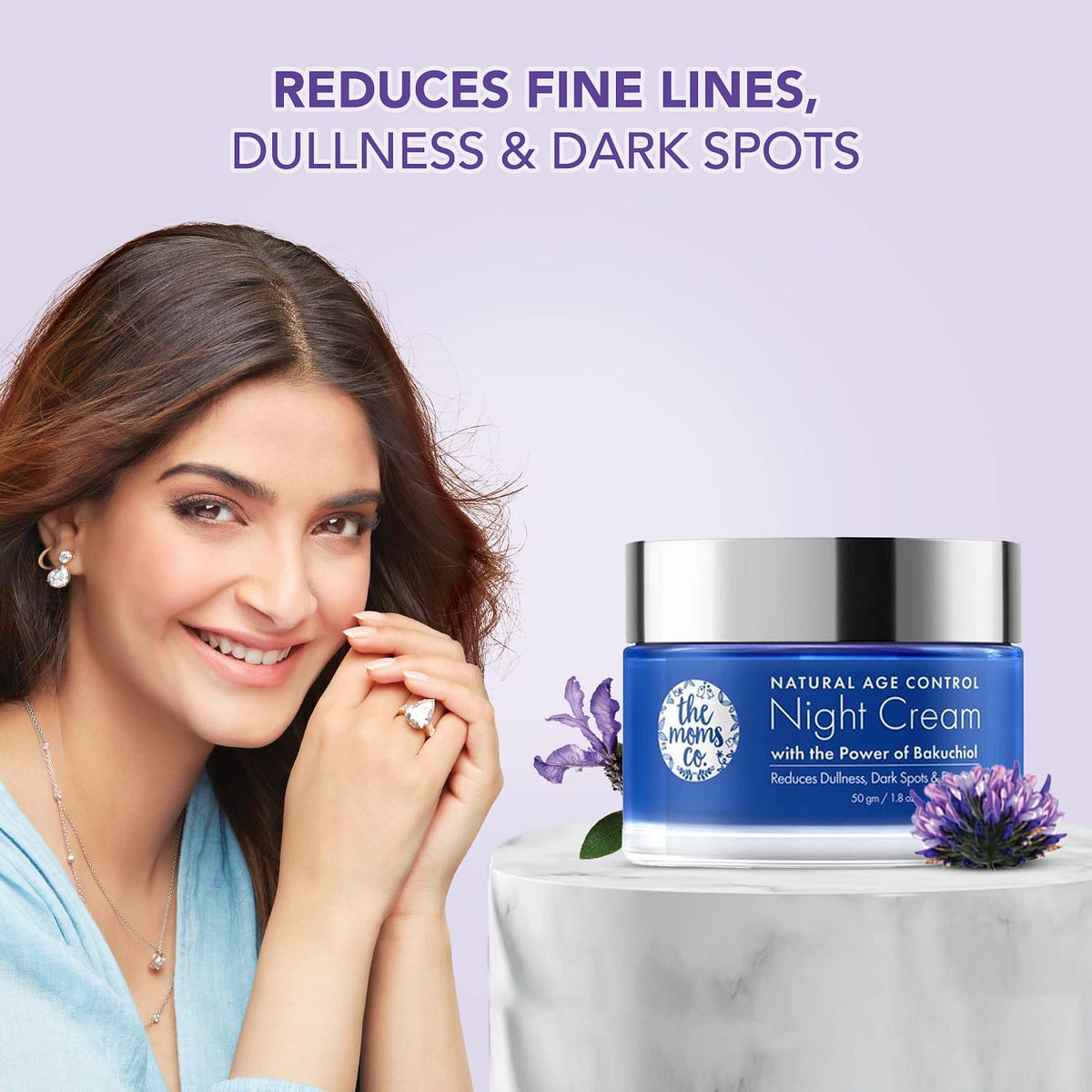 The Moms Co. Natural Age Control Night Face Cream with Bakuchiol