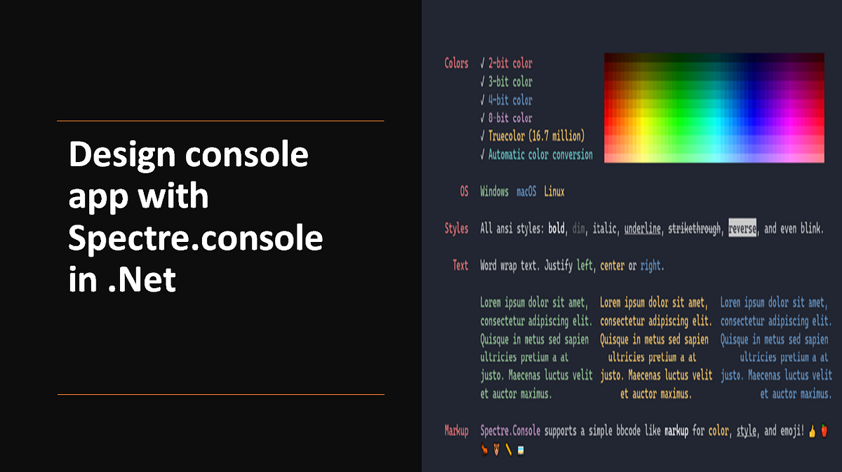 Design console app with Spectre.console in by Nitesh Singhal
