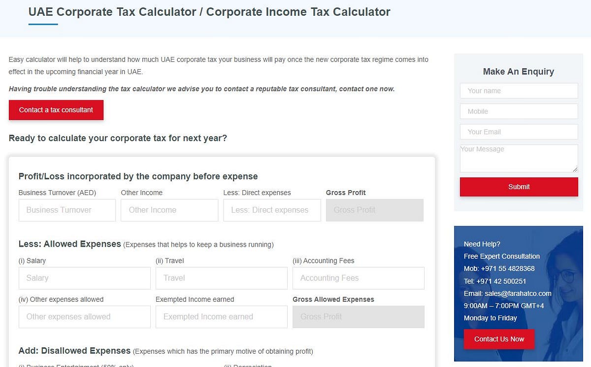 What is a Corporate Tax Calculator? by Shayan Ahmed Ibex Jan