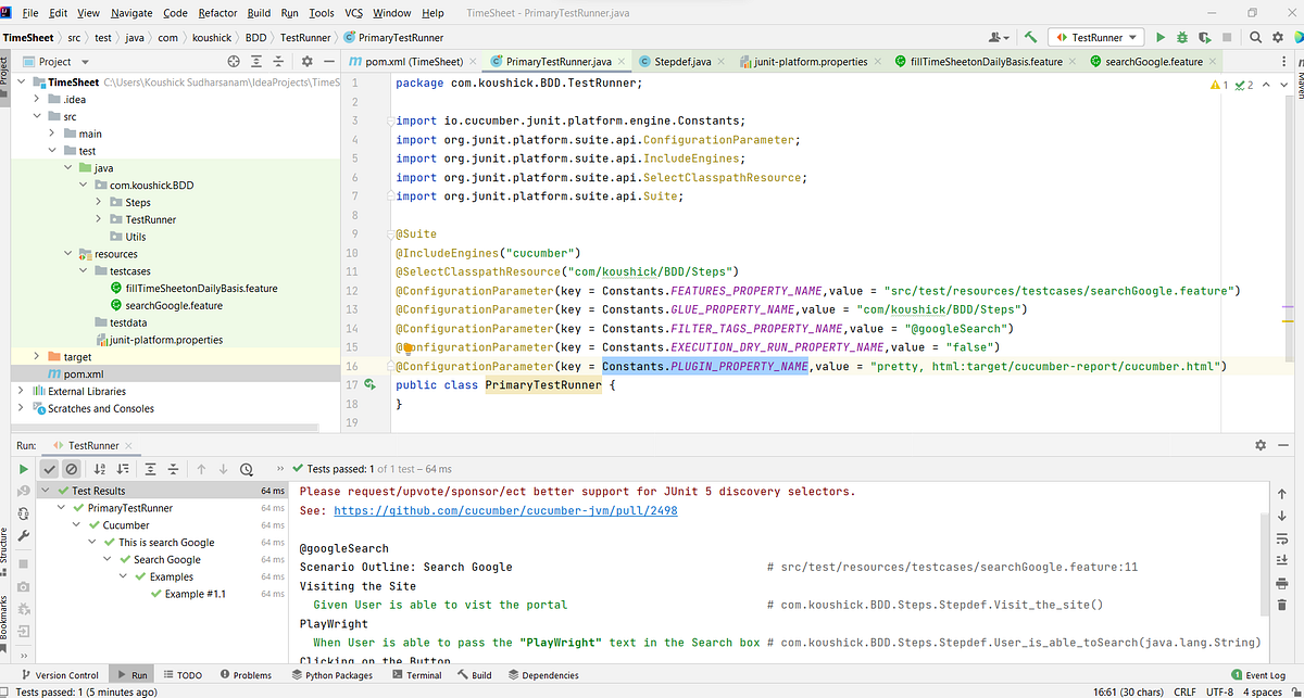 Junit 5 Test Runner Configuration with Cucumber | by ...