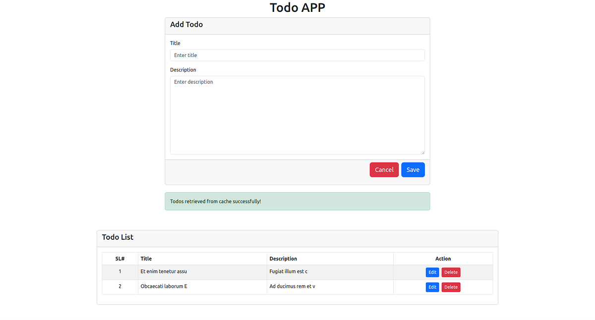 Node (EXPRESS) and React CRUD App with — Redis, MySQL. | by MI Shajib ...