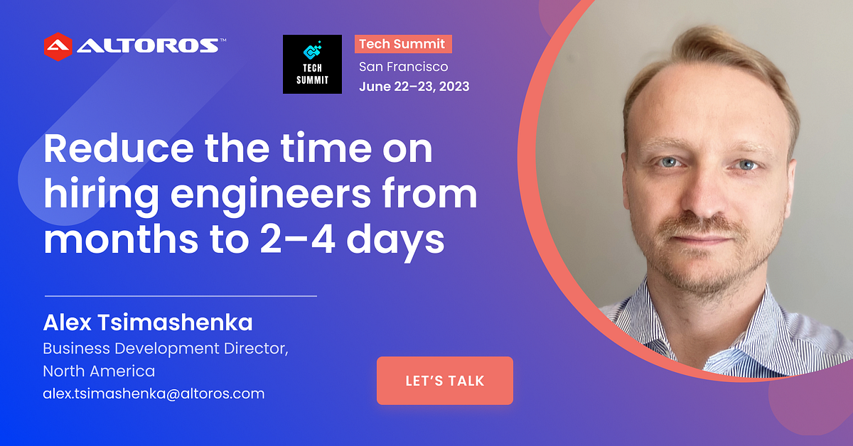 San Francisco Tech Summit 2023 - Altoros Blog - Medium