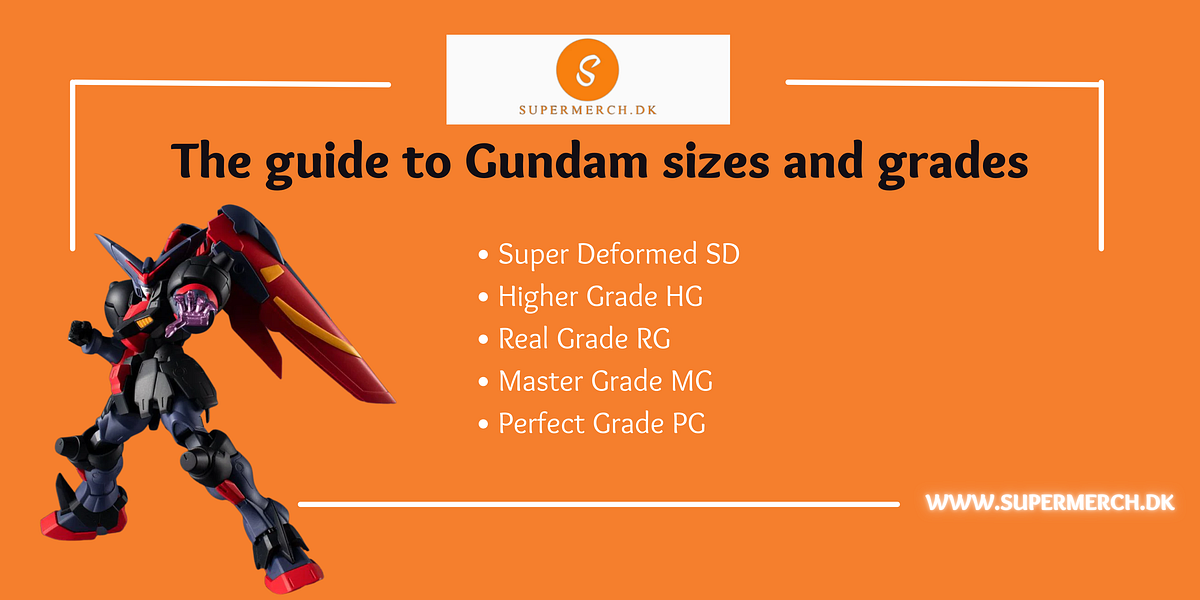 The guide to Gundam sizes and grades by Supermerch.dk Medium