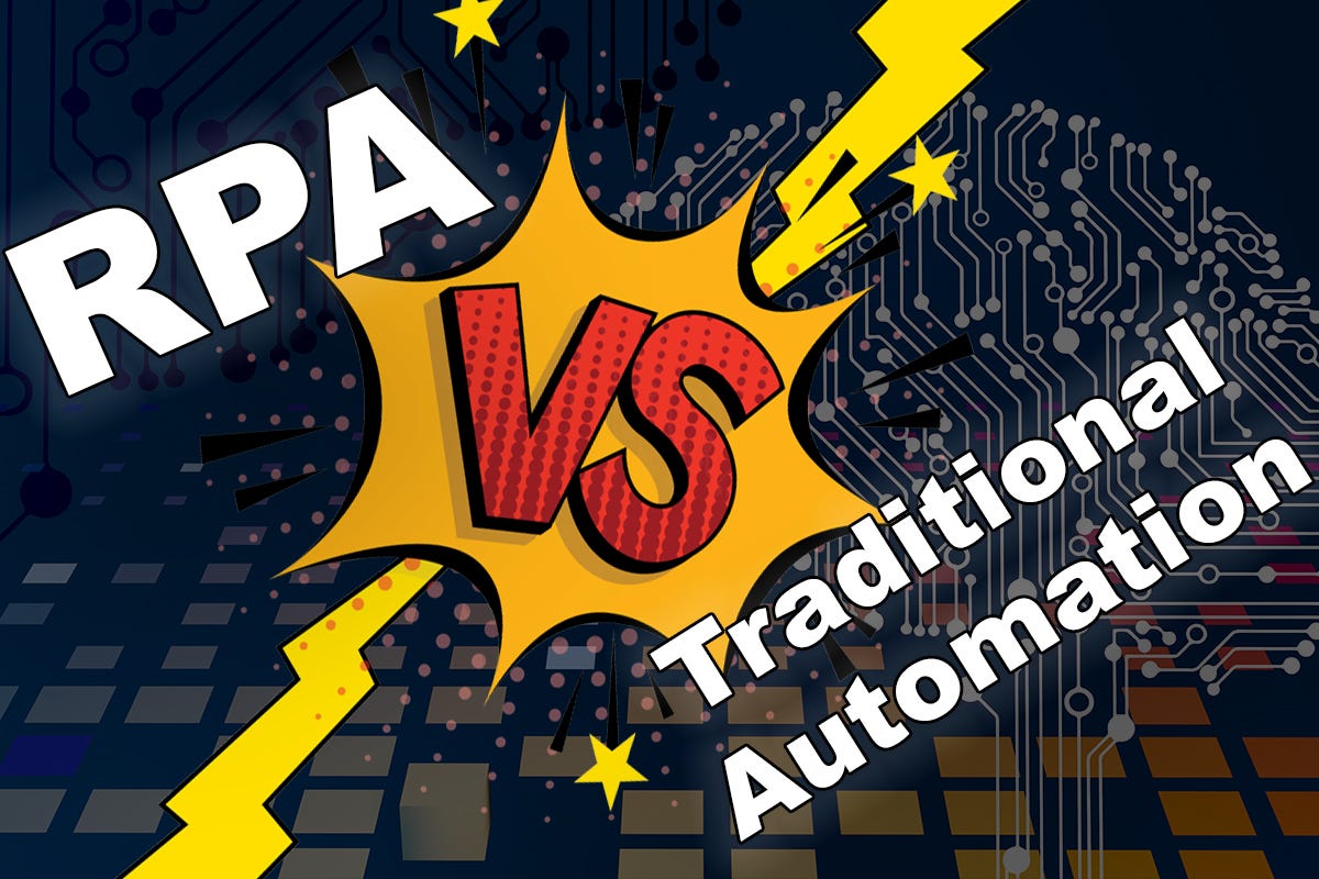 02. Differences between RPA and Traditional Automation | by Djuro ...