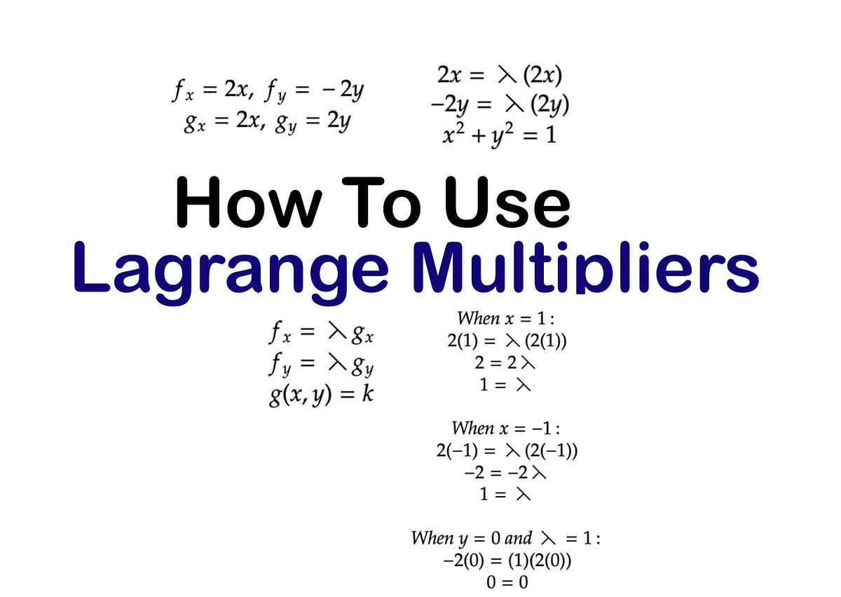 Lagrange multiplier - Wikipedia