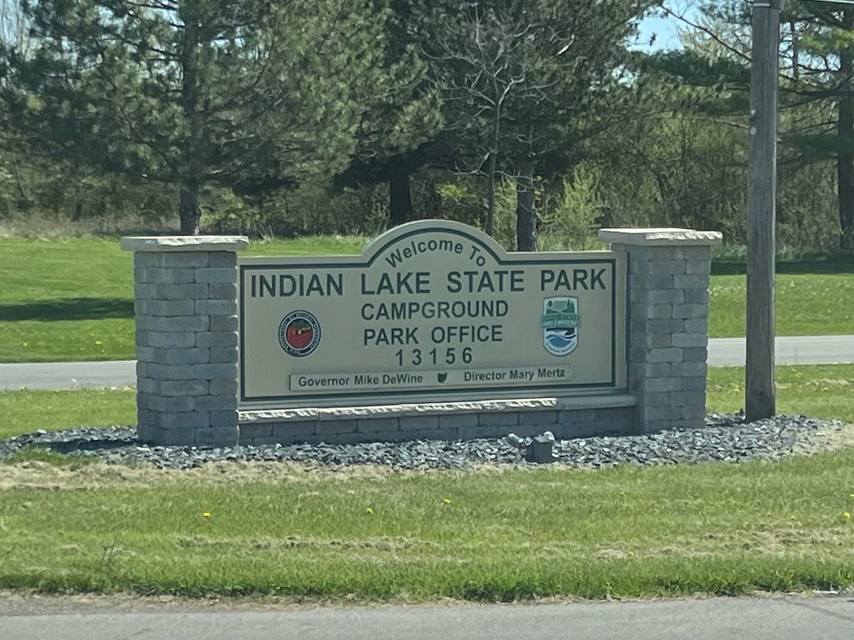 Driving To Indian Lake State Park In Ohio 