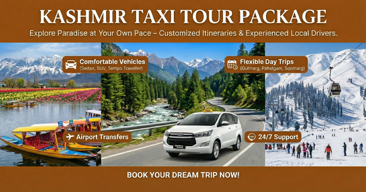 Kashmir Taxi Tour Package — Private Cab Tours