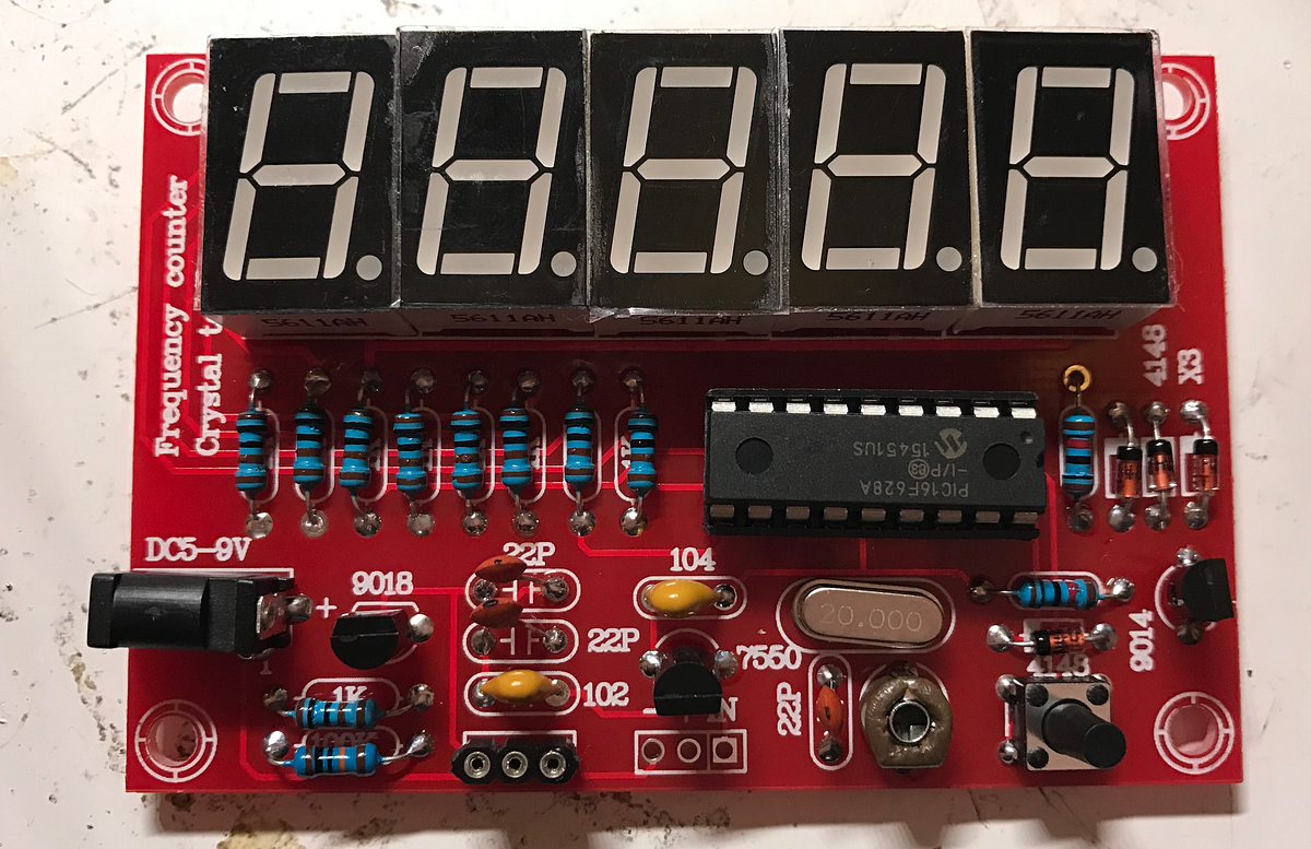 Crystal oscillator tester frequency counter kit review by R. X. Seger