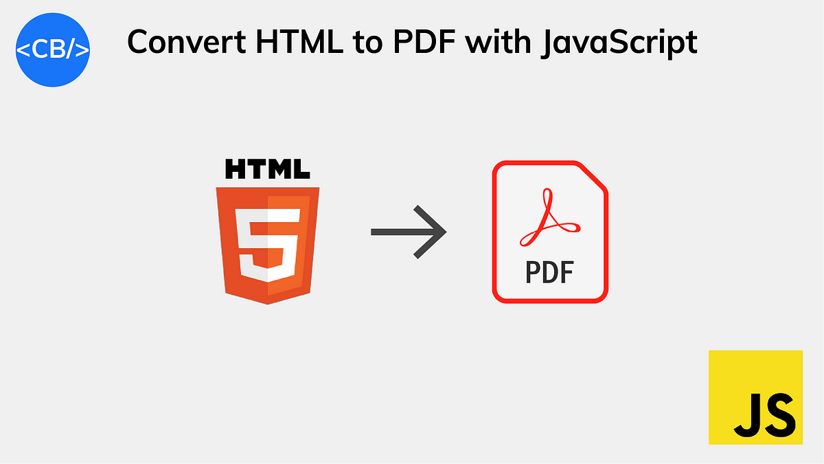  How To Convert HTML To PDF In JavaScript Coding Beauty
