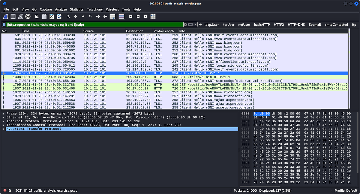 Malware Traffic analysis Exercise | by "CyberGuard: Malware and ...