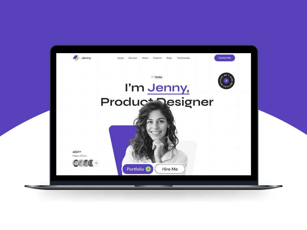 Personal Portfolio Website UI Design | Figma UI Kit - Insightlancer ...