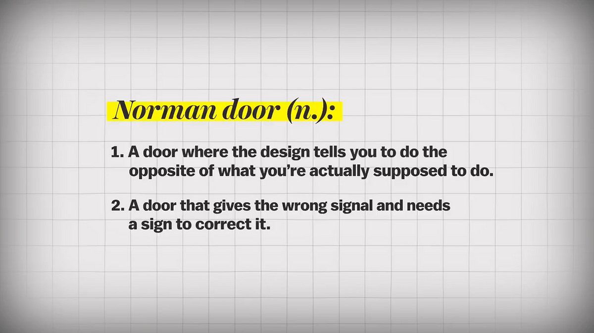 Norman Doors: Don't Know Whether to Push or Pull? Blame Design. - 99%  Invisible