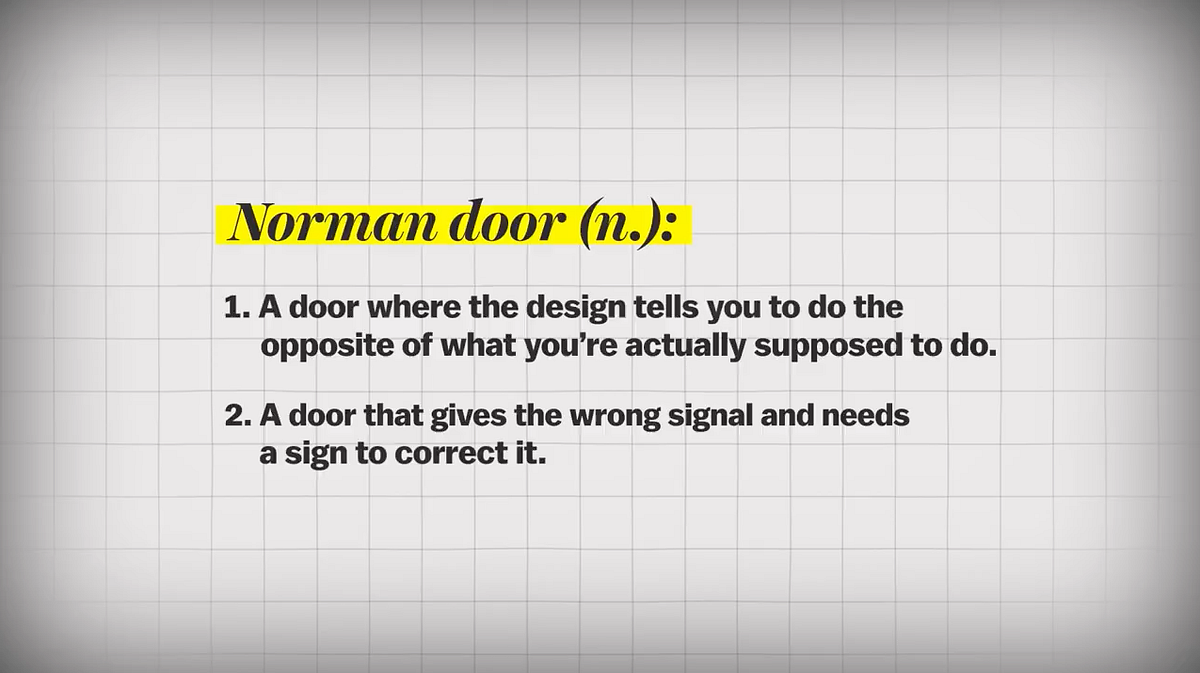 Norman Doors To push or to pull by Aakash Khatter Medium