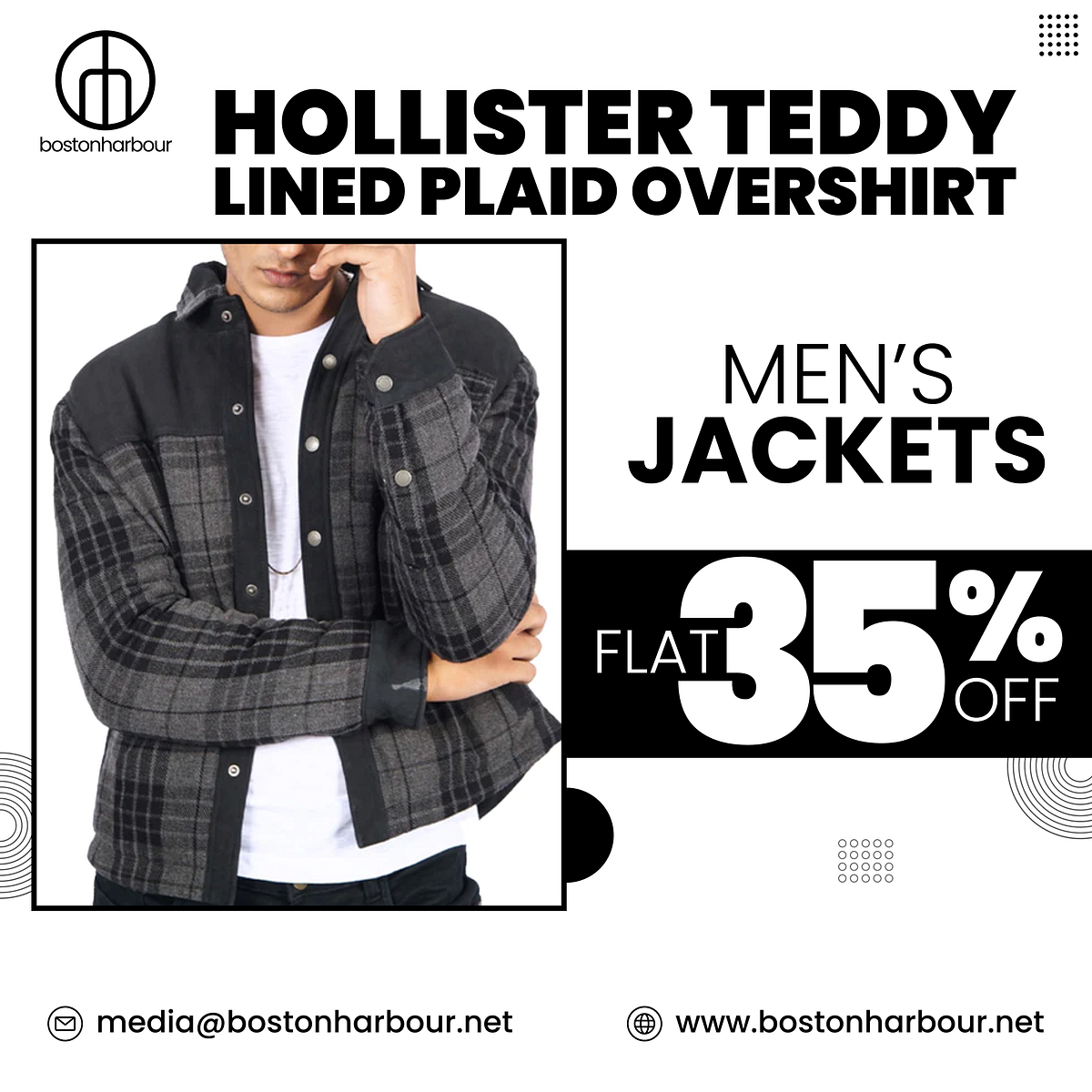 Embrace Cozy Style with Hollister's Teddy Lined Plaid Overshirt -  Abdulrehmanseo Magnatecsystem - Medium