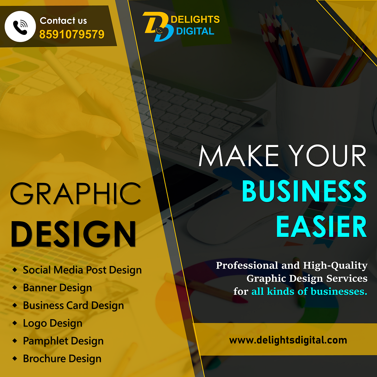 Graphic Design Services for Business Delights Digital Medium