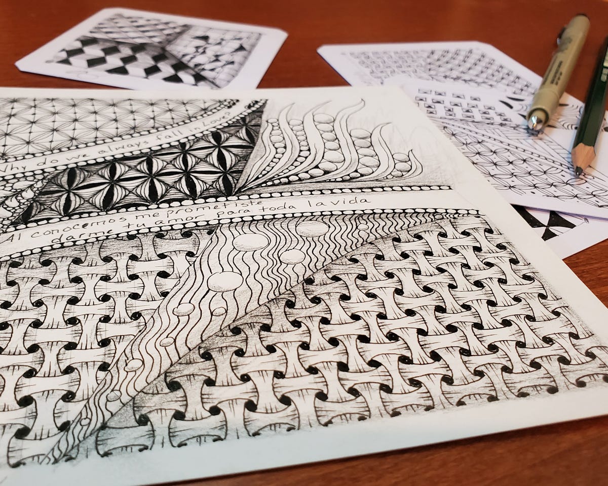 How to Make a Zentangle Doodle Art Zentangle