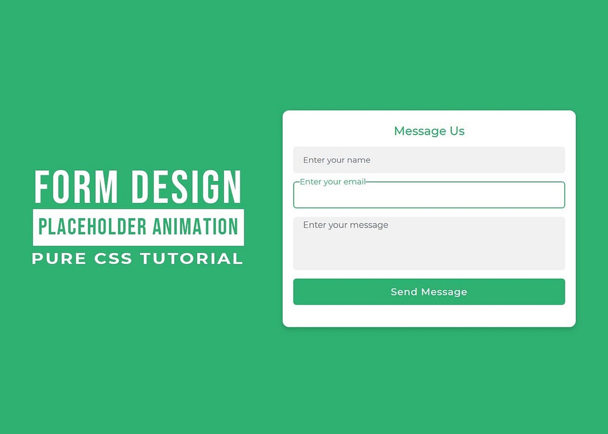 Contact Form Input Label Animation | by Nandini Biswas | Nov, 2023 | Medium
