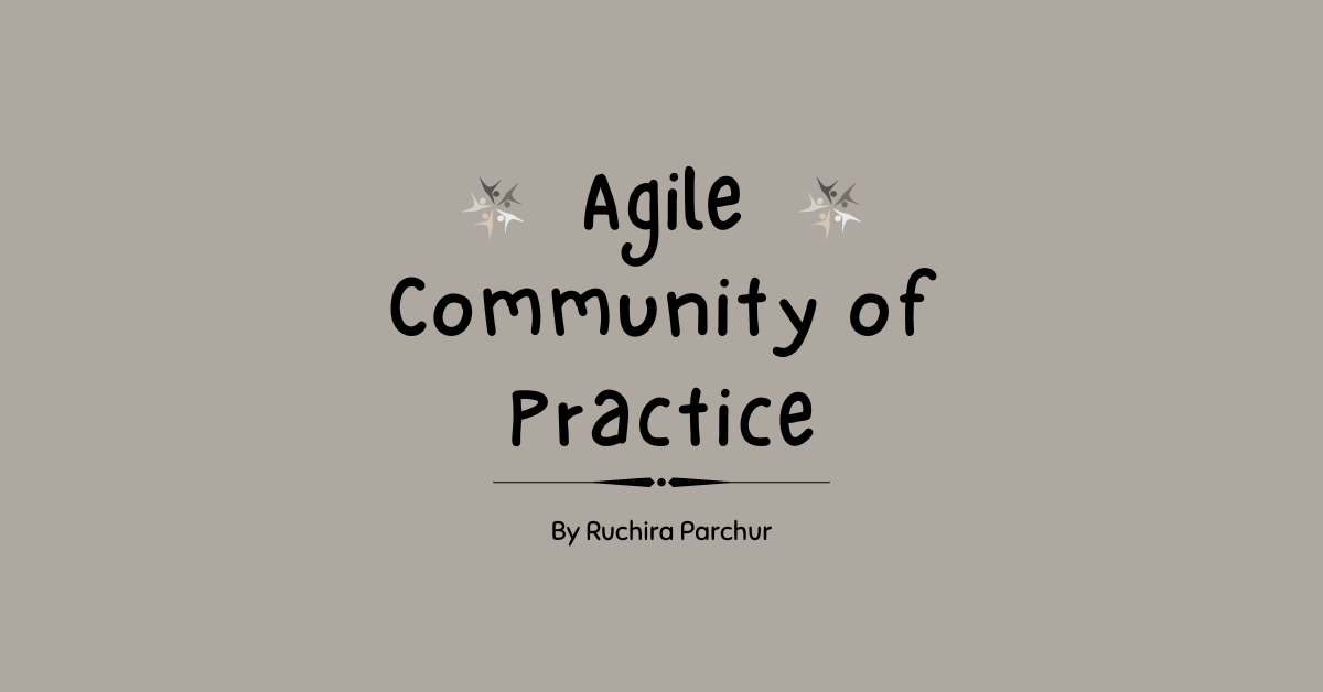 Agile Community of Practice toolkit Information Artist