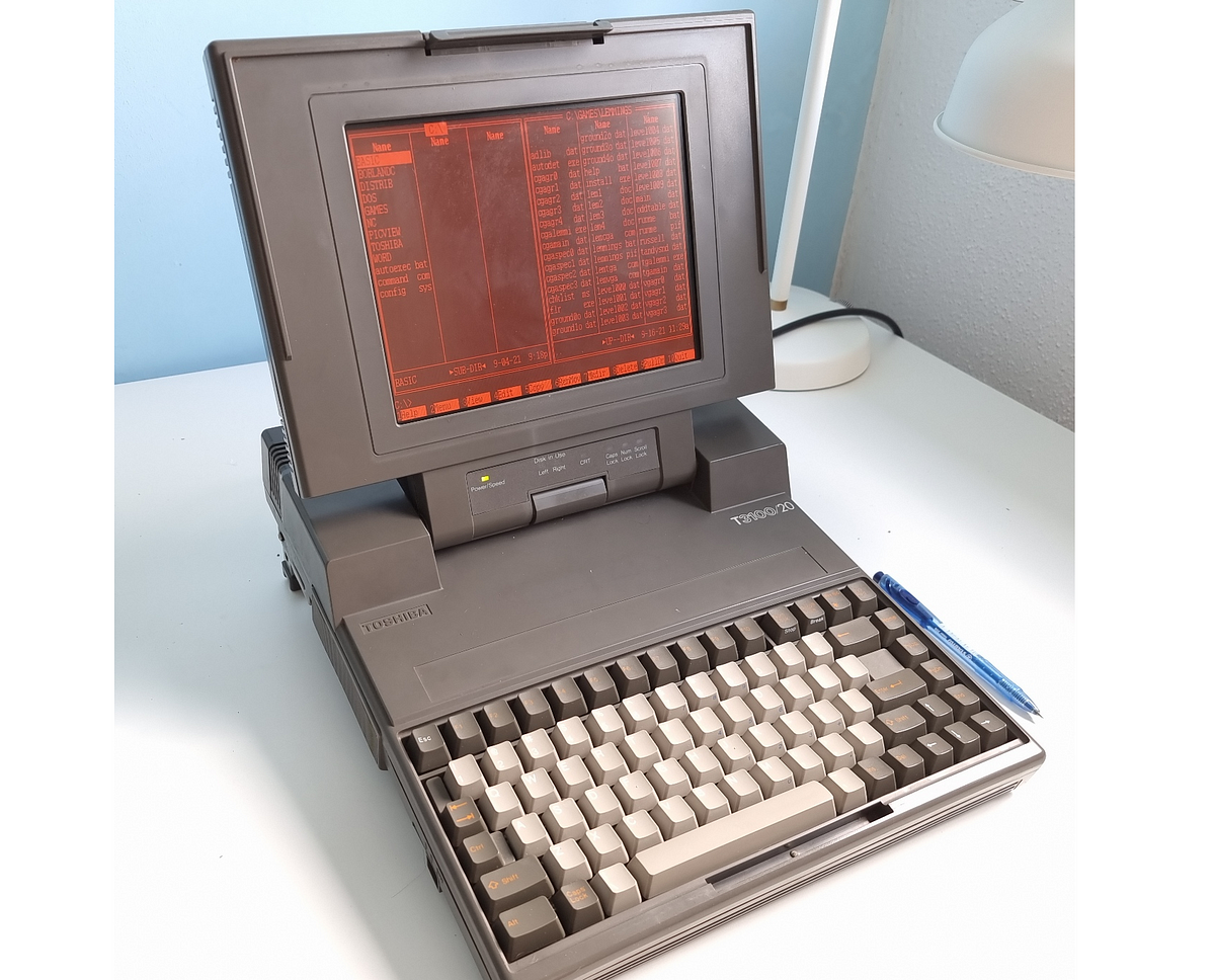 The 'Luggable' laptop, how does it look today? Part I — Toshiba T3100 | by  Dmitrii Eliuseev | Geek Culture | Medium