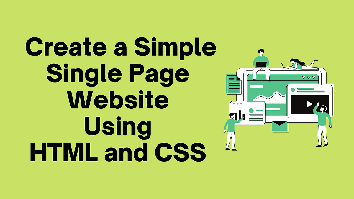 Create A Simple Single Page Website Using HTML And CSS By Geno Tech 