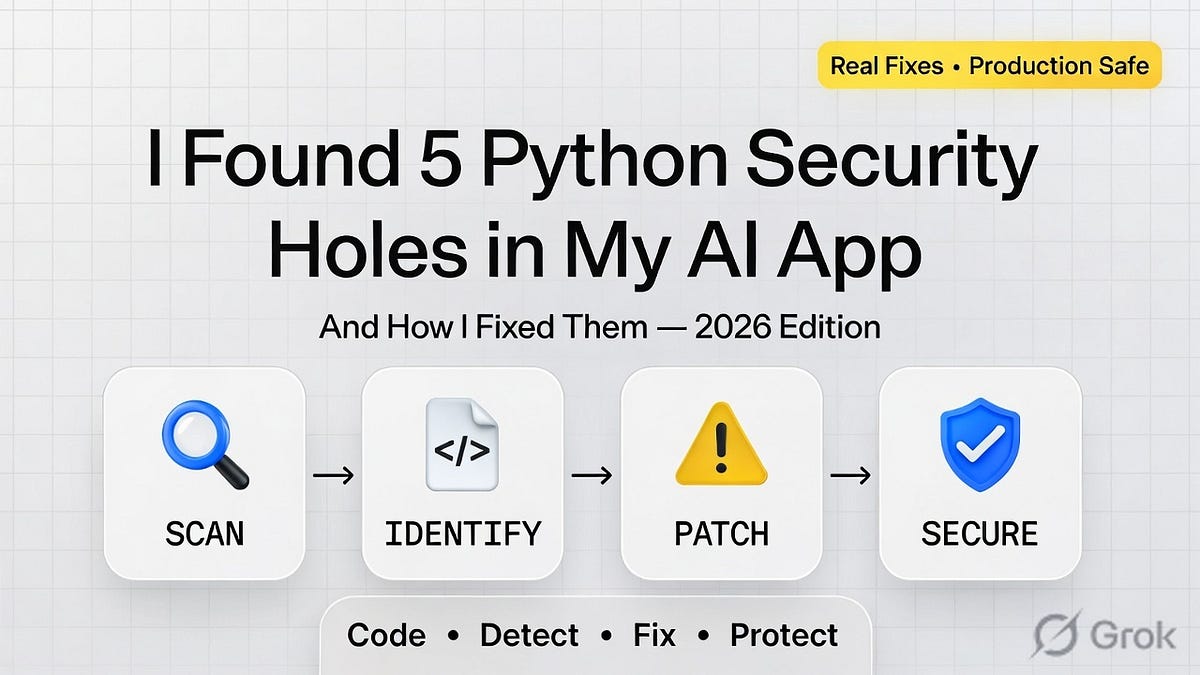 I Found 5 Python Security Holes in My AI App | Medium