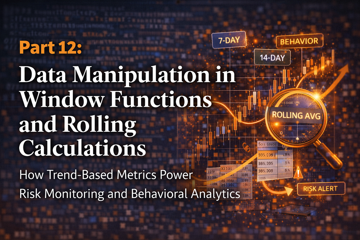 Part 12: Data Manipulation in Window Functions and Rolling Calculations ...