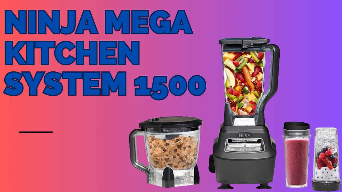 Review Ninja BL770 Mega Kitchen Blender System Smoothies Dough 1500W VERY  POWERFUL! 