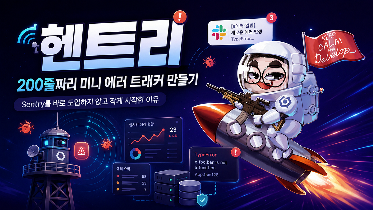 Sentry를 바로 도입하지 않고 200줄 에러 트래커를 만든 이유 섬네일