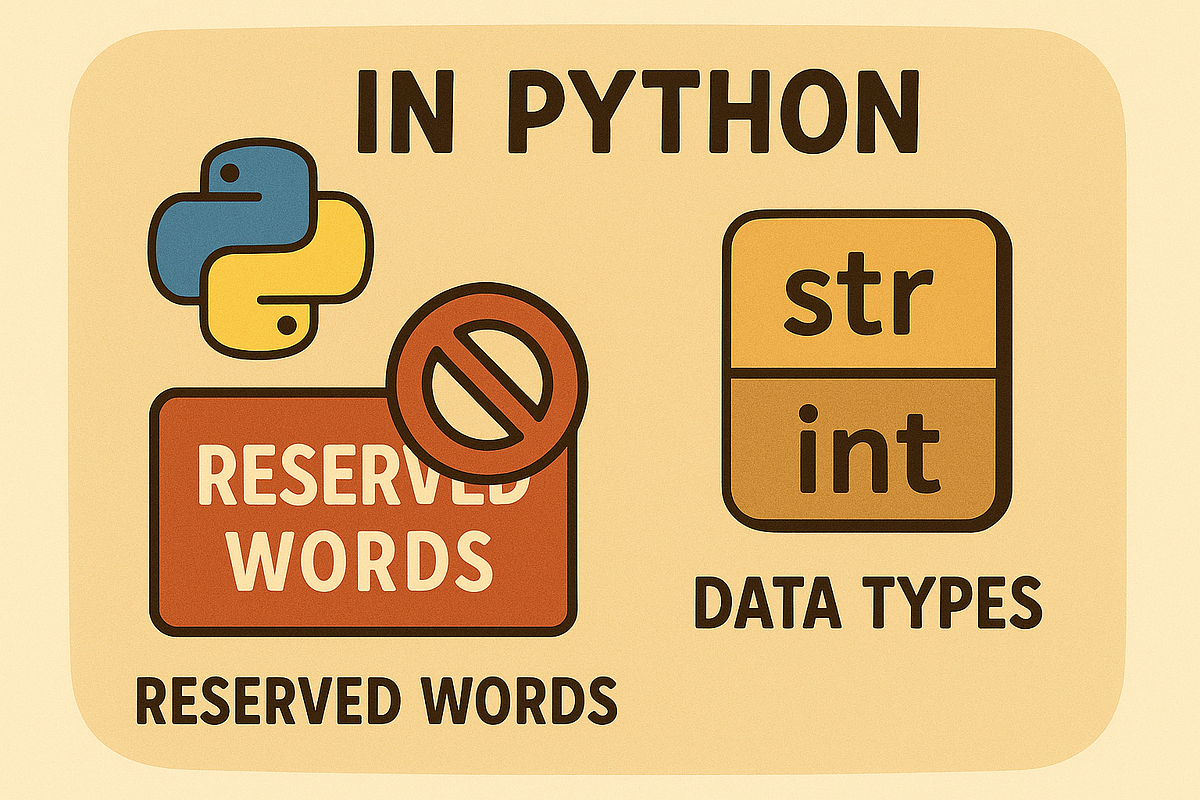 Reserved Words and Data Types in Python #PythonForDataScience-04 | by ...