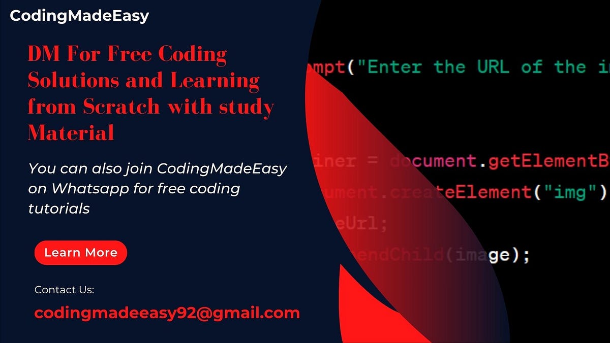 Free Coding Tutorials - Codingmadeeasy - Medium