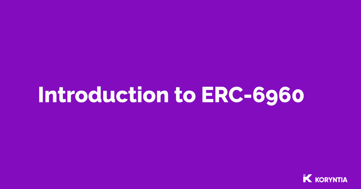 ERC-6960: Next-Gen Tokenization Standard with Enhanced Security and  Efficiency