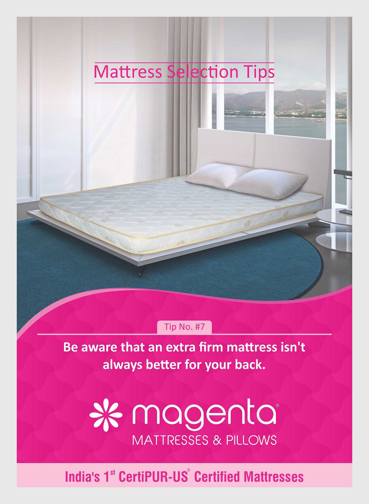 Tip 7. Be aware that firm mattresses aren’t always better for your back
