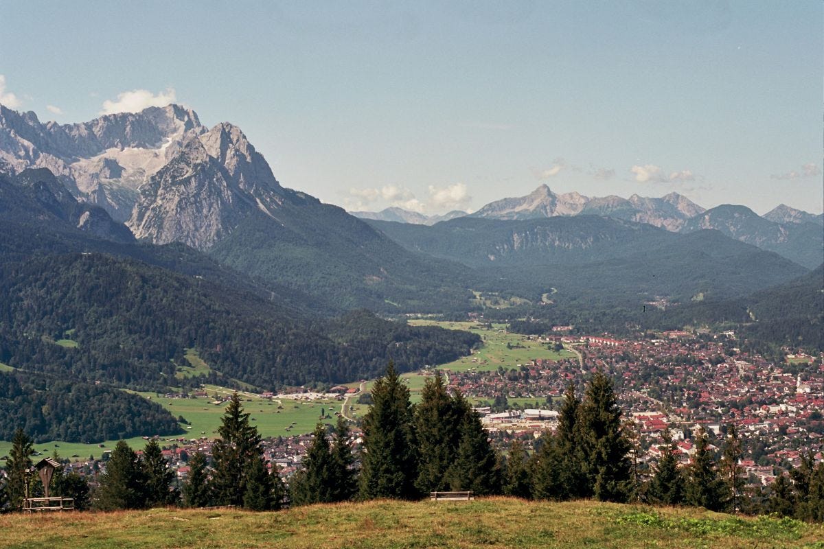 Beautiful Garmisch, Germany and Zugspitze