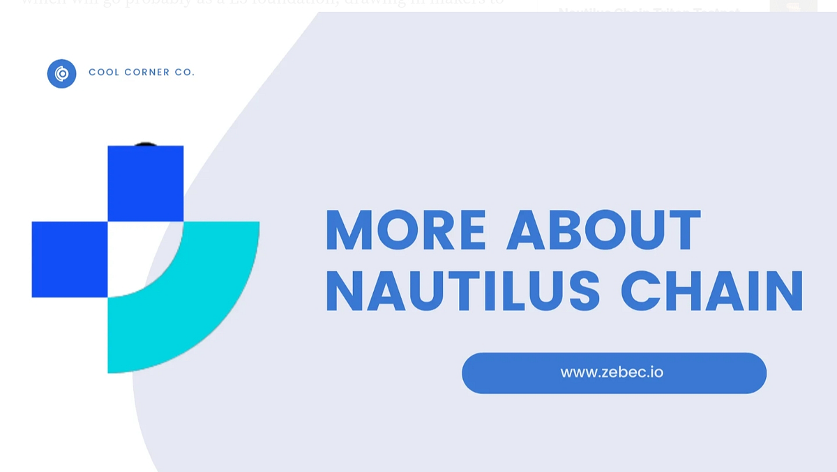 Connection between Nautilus chain and Zebec! by David Cyril Medium