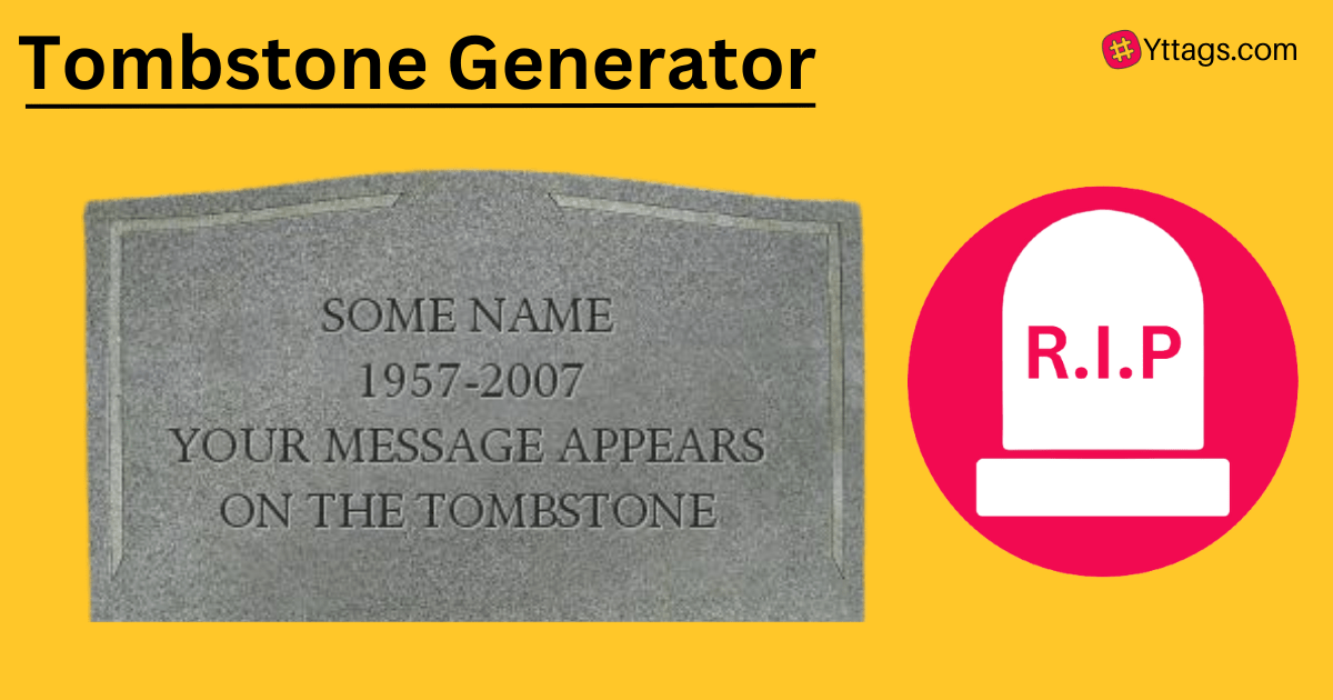Custom Tombstone Maker Tombstone Generator by yttags Jan, 2024