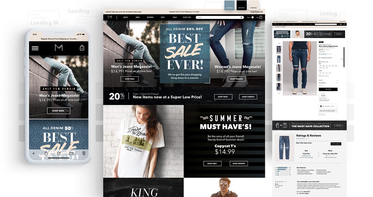 Moving a clothing retailer online—A detailed UX/UI case study | Thrilla ...