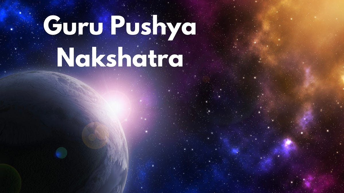 Guru Pushya Nakshatra yog on 22nd February 2024 by Gkmastrology Medium