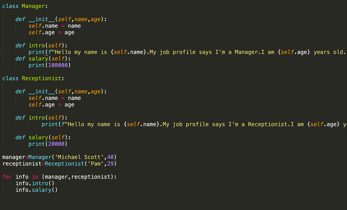 Polymorphism in Python. Polymorphism is an ability to take many… | by ...