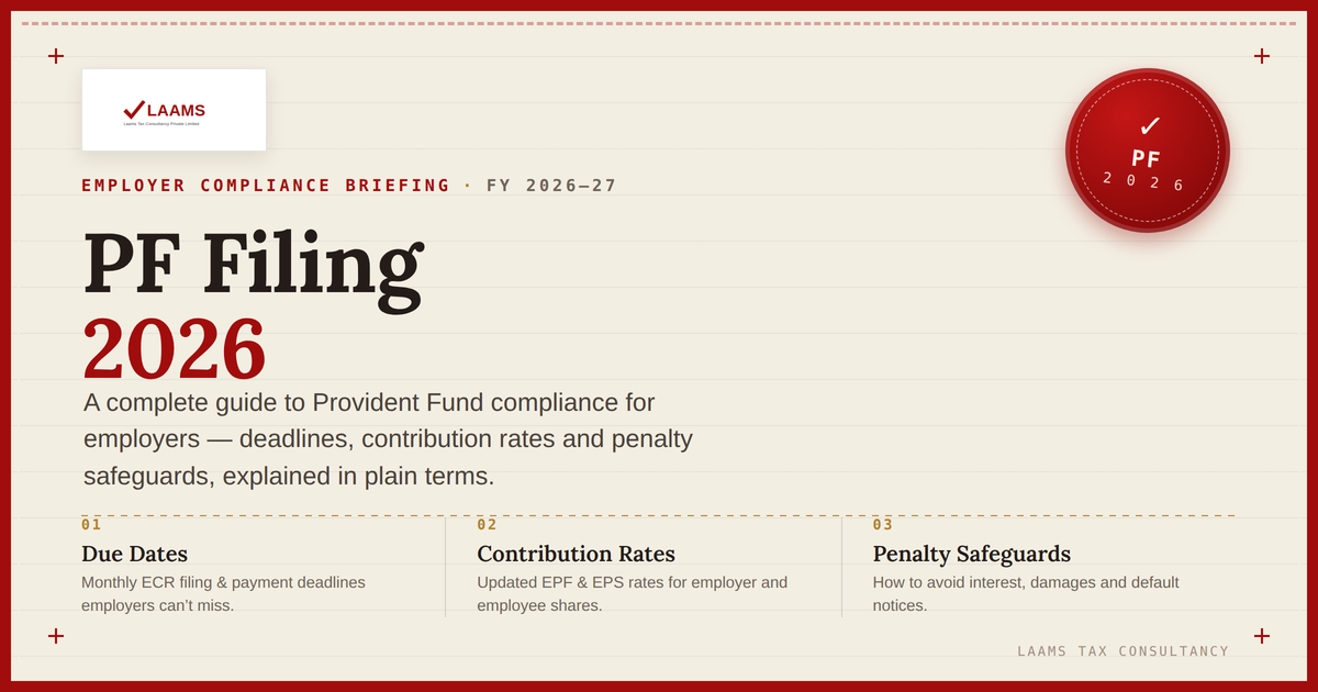 PF Filing 2026: A Complete Guide to Provident Fund Compliance for Employers