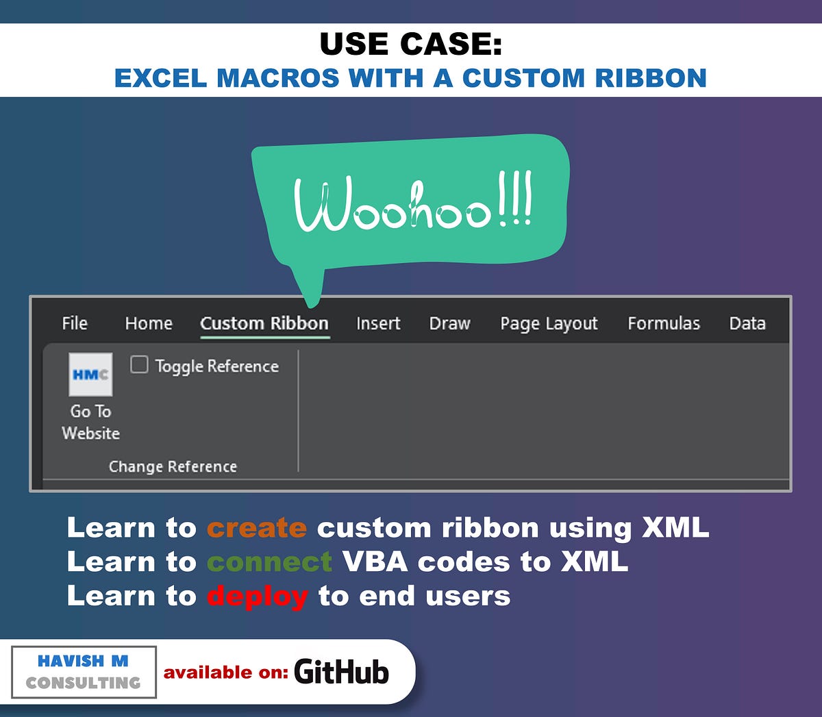 Excel Macros with Custom Ribbon in XML HAVISH MADHVAPATY Medium