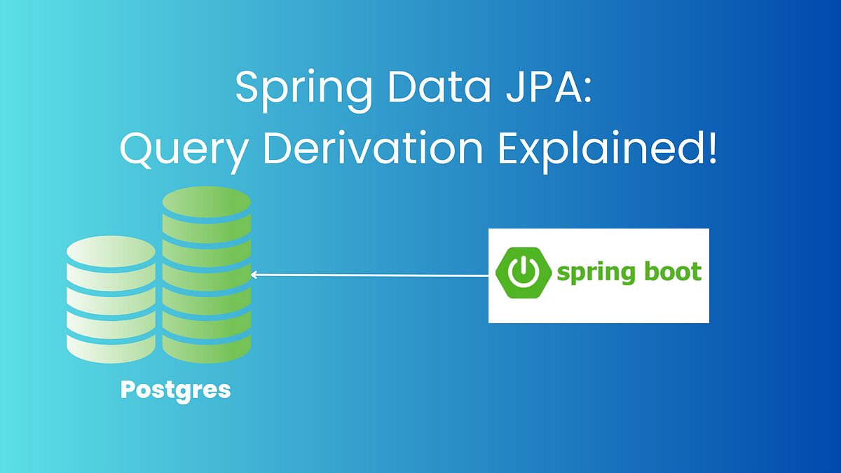 Spring Data JPA: Query Derivation Explained! | by Suraj Mishra |  Javarevisited | Medium