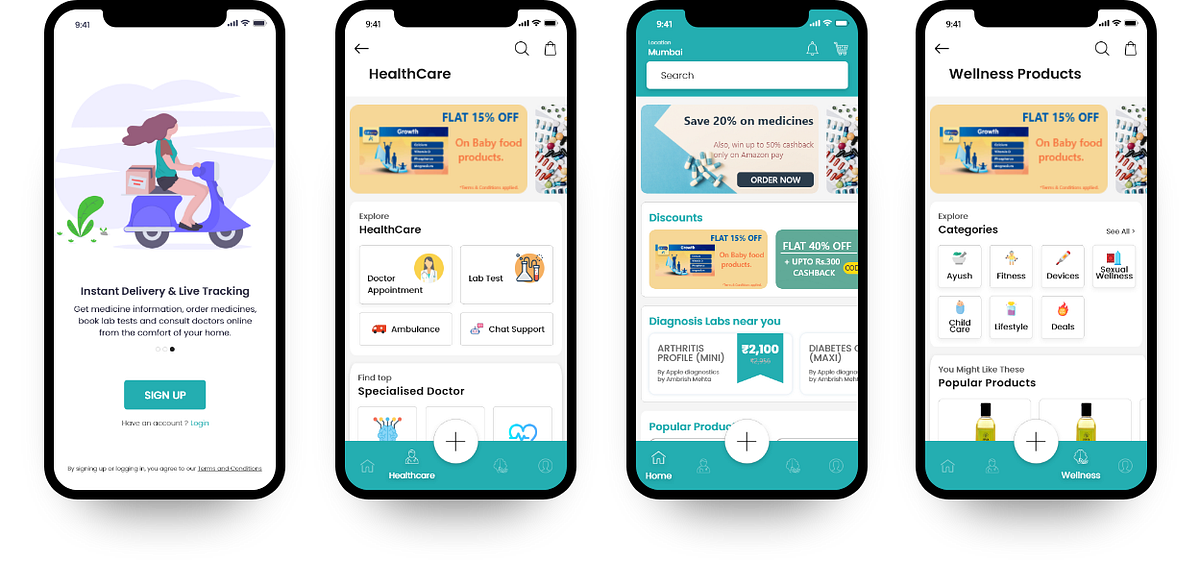 UX Case Study MedMart Online Medicine Ordering App by Rohan