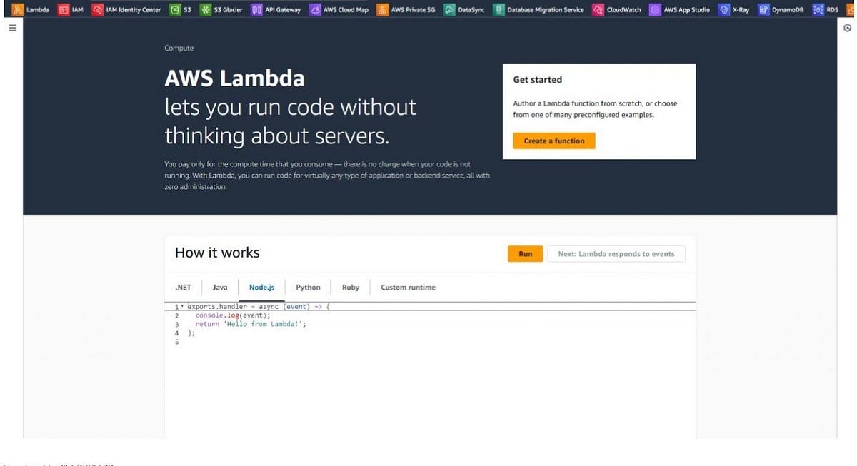 Creating and Managing a Lambda Function in AWS | by Muhammad Faraz ...