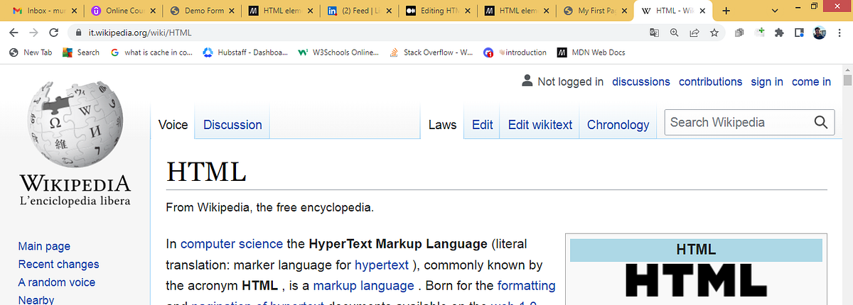 HTML — A new language to me. I started learning programming and I… | by ...