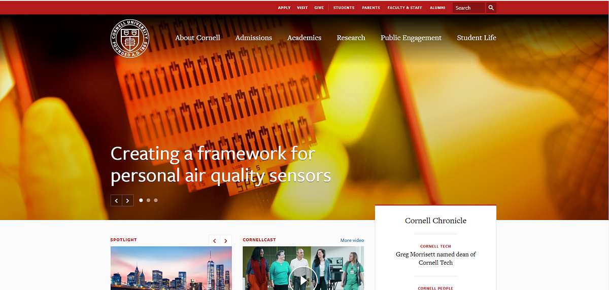 Case Studies on Cornell University Website | by Anne Eichler | Medium