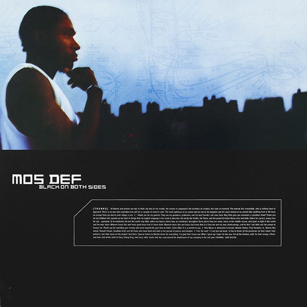 Backspin: Mos Def — Black On Both Sides (1999) | by Jeffrey Harvey