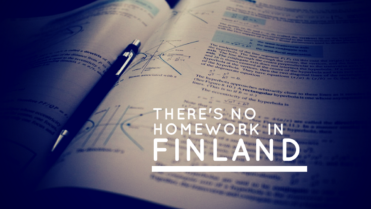 why doesn't finland have homework