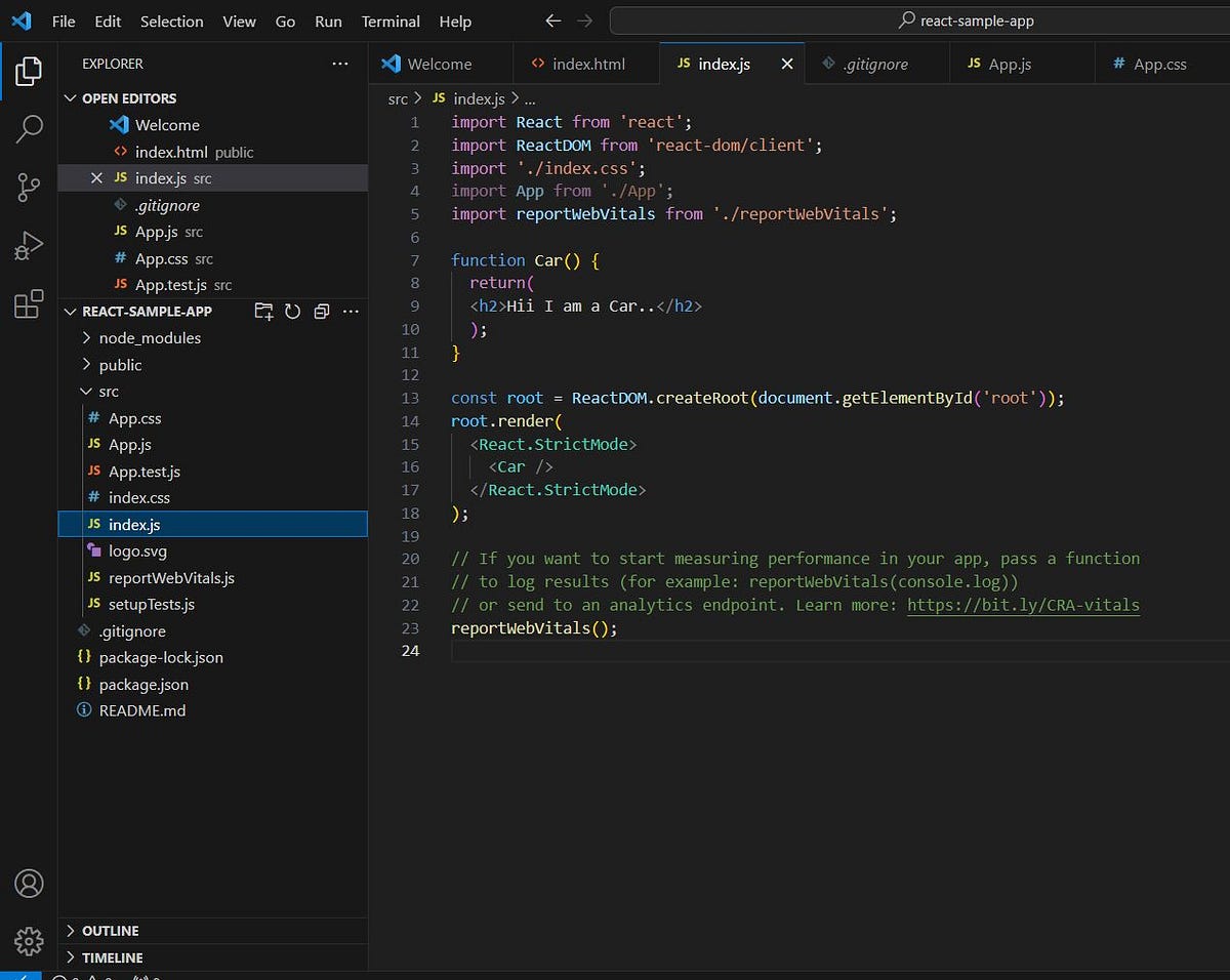 ReactJS Basics and Component Creations.. | by Puranasree M S | Medium