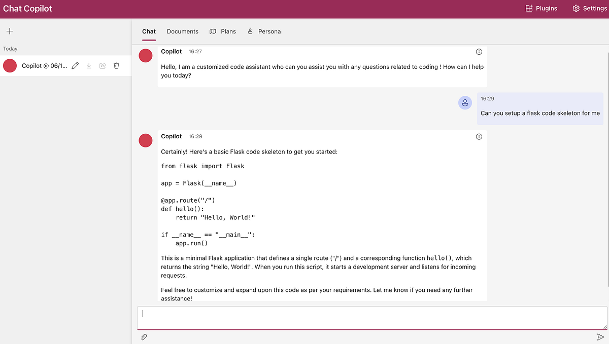 Chat Copilot with Semantic Kernel | by Sanjana Kothari | Medium