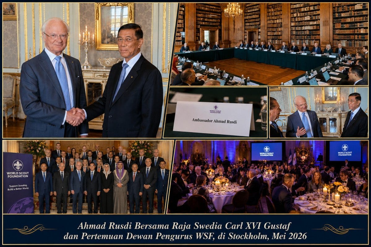 Di Istana Kerajaan Swedia, Kak Ahmad Rusdi Bawa Nama Indonesia ke Panggung Kepramukaan Dunia